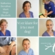 Bilde av våre behandlere, Katharina, Hehe, Dorothee, Marit og Elisabeth. Tekst: Vi er klare for å ta i mot deg. Akupunkturhuset.